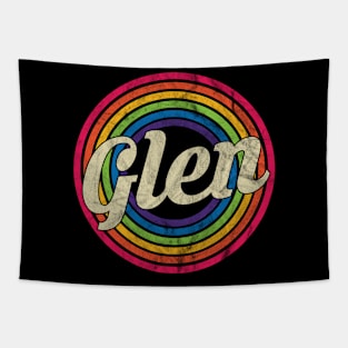 Glen - Retro Rainbow Faded-Style Tapestry