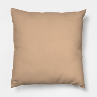 Minimalist pale roasted beige color decor Pillow