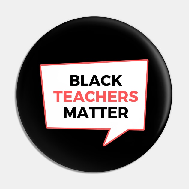 Black Teachers Matter Pin by applebubble