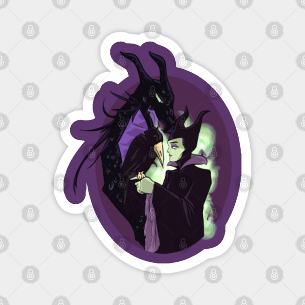 Maleficent Sleeping Beauty Maleficent Magnet Teepublic In most versions of the story, the curse of sleep is put on the title character when she is still a baby by a powerful magical being whom her parents have offended. maleficent sleeping beauty