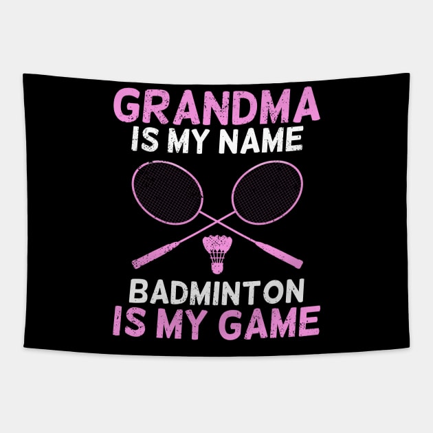 Grandma Badminton Player Grandmother Gift Tapestry by Dolde08