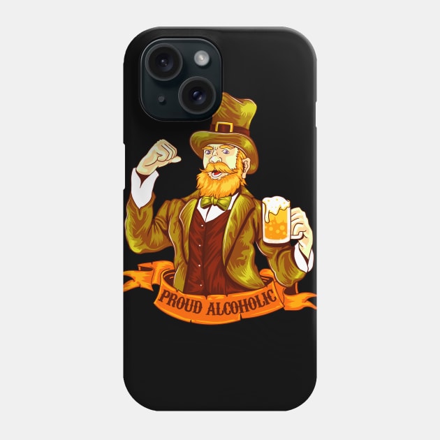 PROUD ALCOHOLIC Phone Case by theanomalius_merch