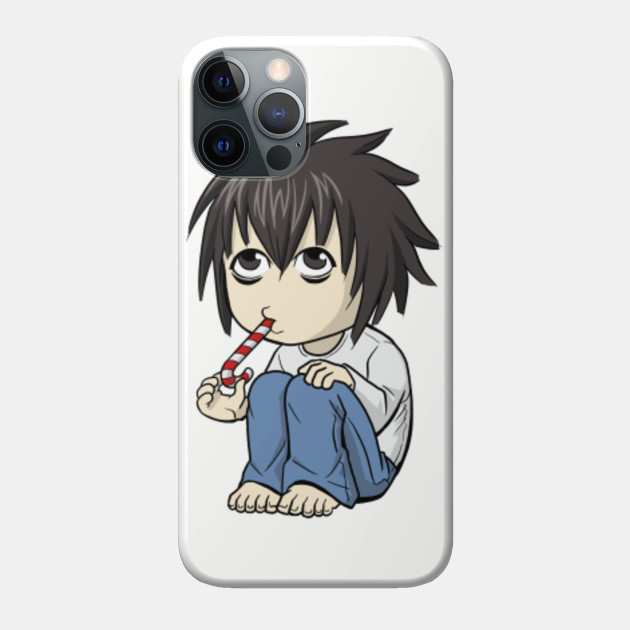 Death Note L Phone Christmas L Chibi Death Note Phone Case Teepublic teepublic