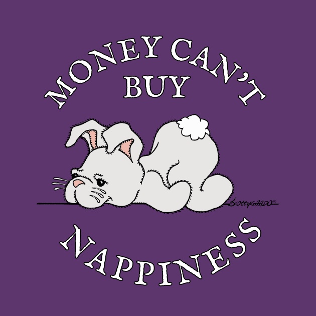 MONEY CAN'T BUY NAPPINESS Stuffed Bunny Rabbit by ScottyGaaDo by ScottyGaaDo