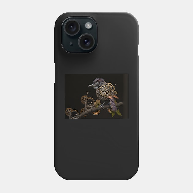 Steampunk starling Phone Case by honeythief