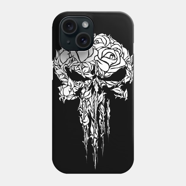 Skull of Roses Phone Case by sempaiko