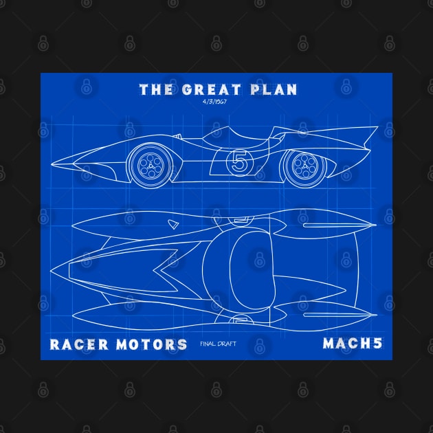 Mach 5 Blueprint - The Great Plan by DistractedGeek