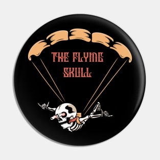 Flying skull Pin