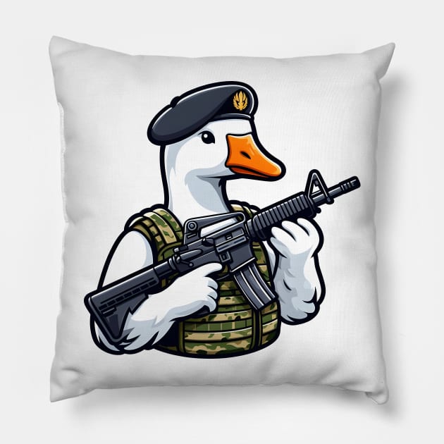 Tactical Goose Pillow by Rawlifegraphic