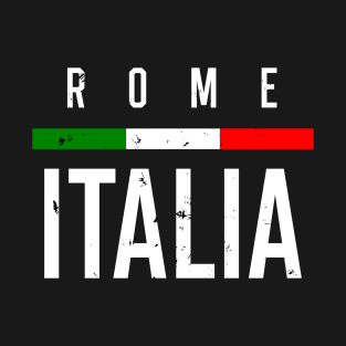 Rome Italia Italian Flag Novelty Gifts T-Shirt