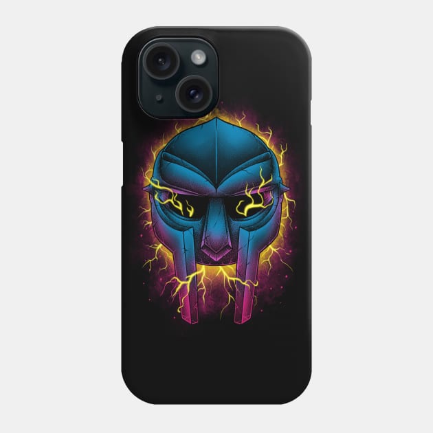 Mf doom retrowave mask Phone Case by night sometime