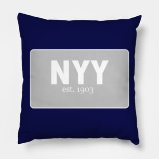 Clean, Classic New York Yankees Design Pillow