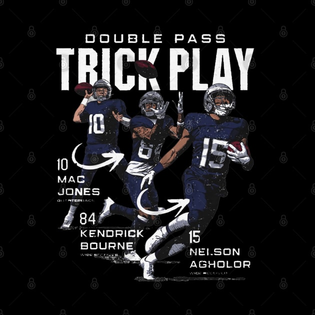 Mac Jones Kendrick Bourne & Nelson Agholor New England Trick Pass by MASTER_SHAOLIN