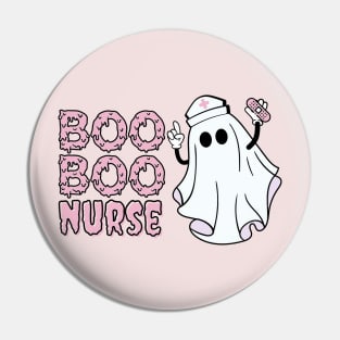 Boo Boo Nurse Halloween Pun Design Pin