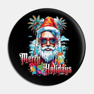 Christmas in Paradise: Merry Holidays with Santa Pin