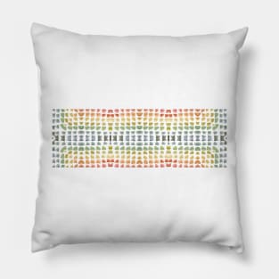 Rainbow Paint Blobs Pillow