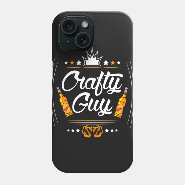 Crafty (Beer) Guy Phone Case by jslbdesigns