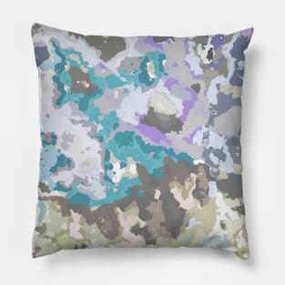 Colorful ink spill Pillow