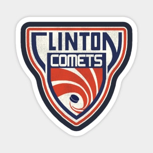 Defunct Clinton Comets Hockey Team Magnet