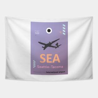 SEA Seattle airport tag Tapestry