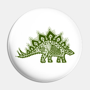 Stegosaurus Lace - Green Pin