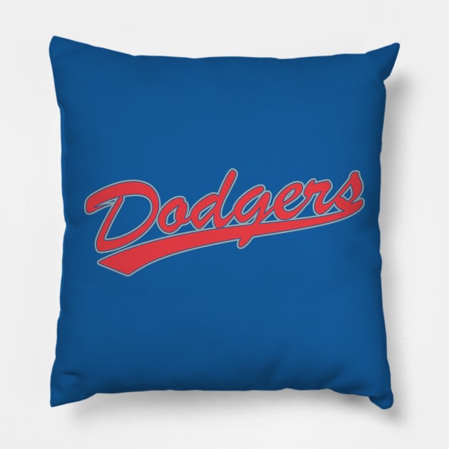 Dodgers Pillow by Nagorniak