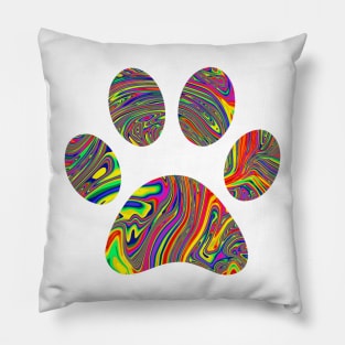 Rainbow paw Pillow