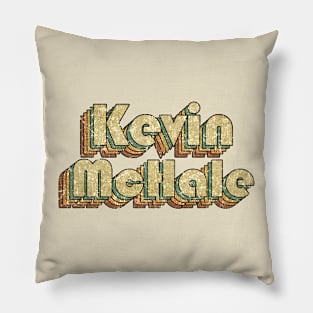 Kevin McHale // Vintage Rainbow Typography Style // 70s Pillow