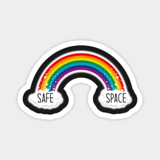 Safe space rainbow Magnet