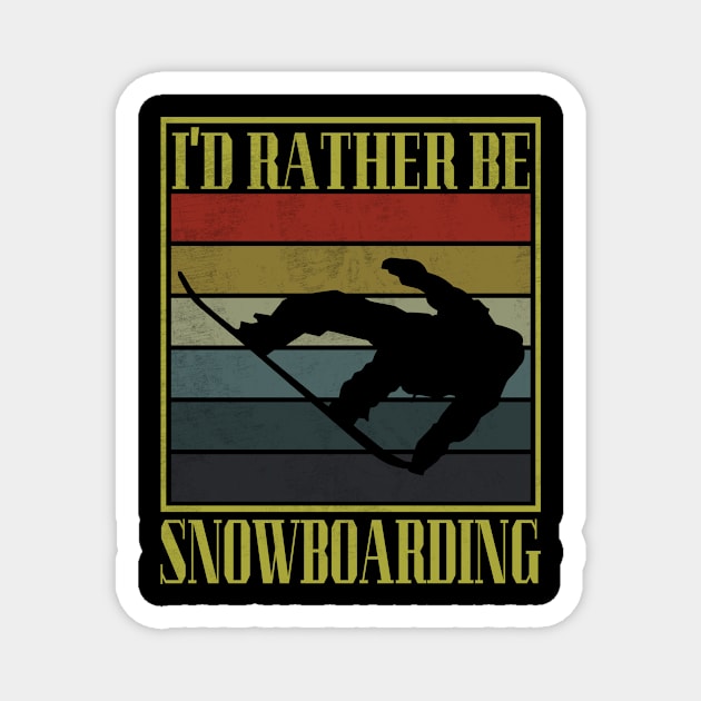 snowboarding Magnet by dishcubung