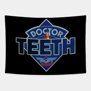 Doctor Teeth - Doctor Who Style Logo Tapestry
