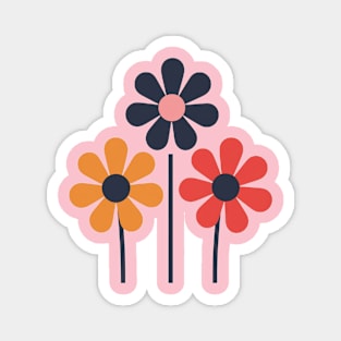 Three Flowers Magnet