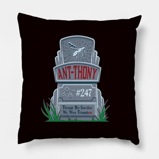 Triumphant Ant-thony Pillow by DCLawrenceUK