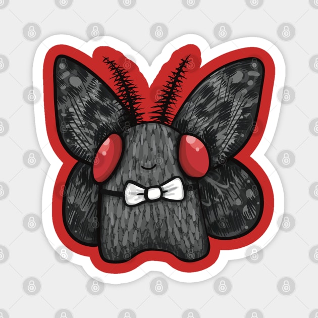 Mothman Bowtie Magnet by PepperSparkles