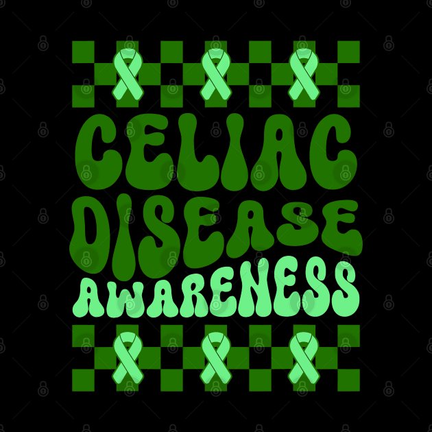 Celiac Disease Awareness Green Ribbon by JazlynShyann