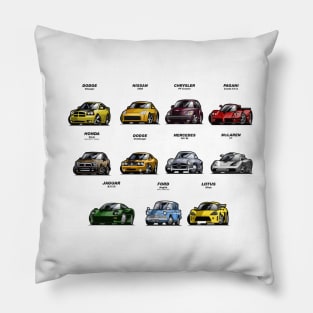 Cartoon Cars Pillow