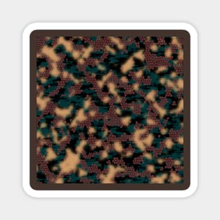 Green brown Camouflage abstract Magnet