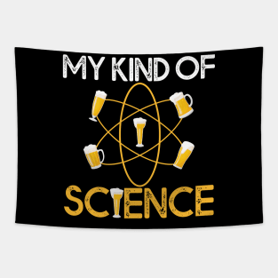 My Kind Of Science Gift Beer Science Lovers Gift Tapestry