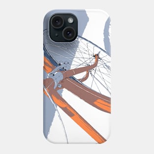 Bicycle in Orange and Blue Phone Case