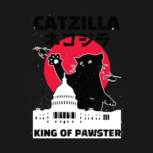 Catzilla King of Pawster T-Shirt