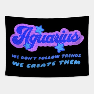 Aquarius Zodiac Sassy Snarky Birthday Tapestry