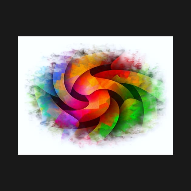 Rainbow Swirl-Available As Art Prints-Mugs,Cases,Duvets,T Shirts,Stickers,etc by born30