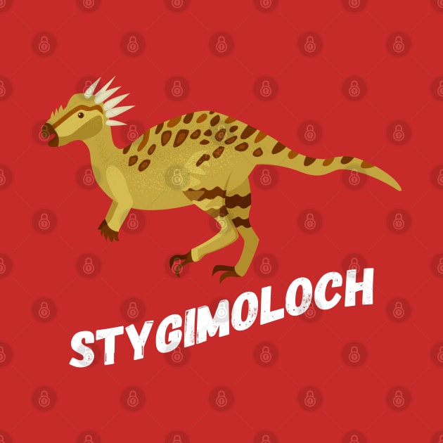 Cute Stygimoloch Dinosaur Design by Terra Fossil Merch