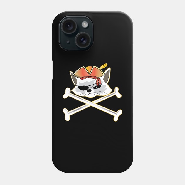 Pirate Cat Phone Case by ArticArtac