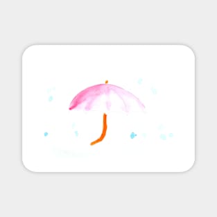 umbrella, rain, cute, holiday, Halloween, illustration, watercolor, festive, good mood, autumn, autumn Magnet