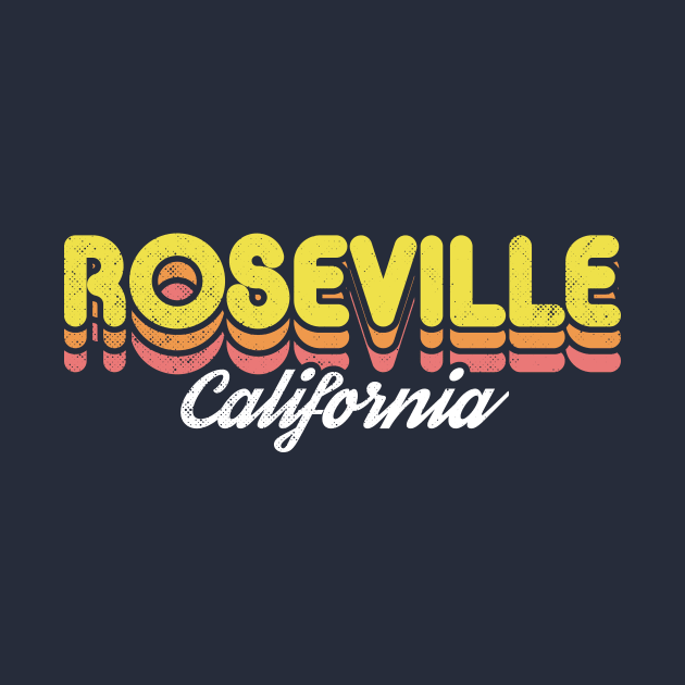 Retro Roseville California by rojakdesigns