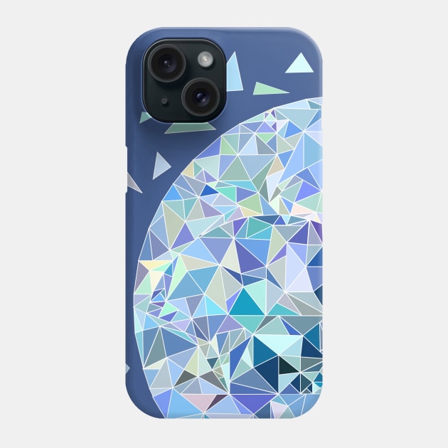 Abstract wave in blue Phone Case by Slownessi