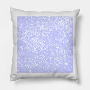 Purple White Paint Splatter Pillow