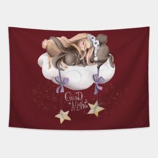 Sleeping Bunnies Tapestry