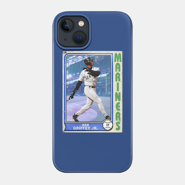 Retro Style Ken Griffey Jr Trading Card - Ken Griffey Jr - Phone Case